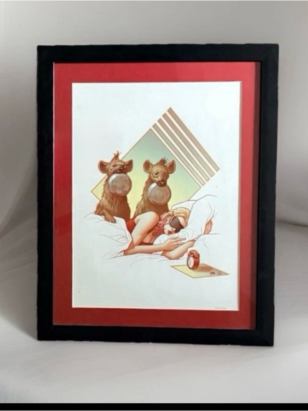 Frank Cho Harley Quinn #43 Cover Art Print Matted & Framed